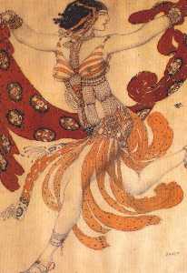Costume design for the ballet ''Cleopatra''