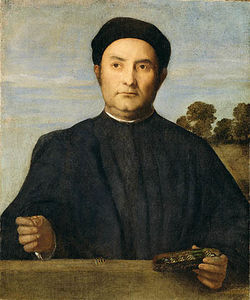Portrait von einem Juwelier, möglicherweise Giovanni Pietro Crivelli