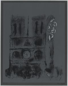 Notre-Dame in gray