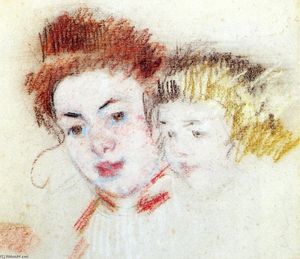 Sketch of Reine and Child