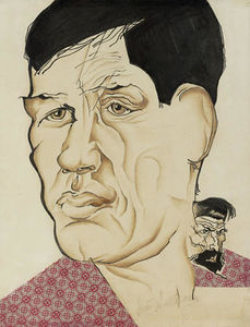 Porträt des Dichters Boris Kornilov