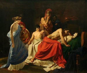 Achilles und die Leiche des Patroklos