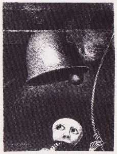 Un peajes máscara funeraria campana