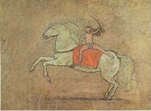A 女性乗馬者
