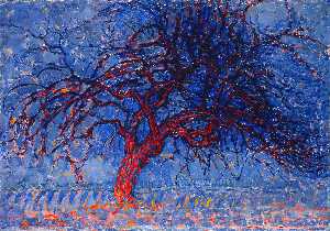 Avond ( Tarde ) : el árbol rojo