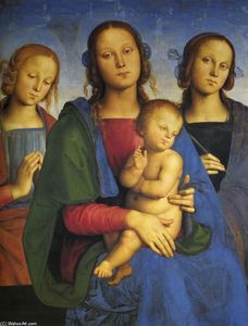 麦当娜和儿童 与圣 . Catherine 和圣 . Rosa