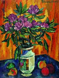 Still Life with Peonies in a Vase