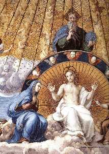 Disputation of the Holy Sacrament (detail)