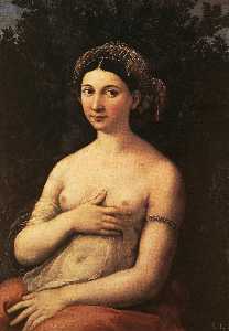 der porträt von einem jungen Frau ( La fornarina )