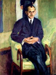 Portrait of a seated man