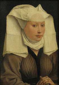 Portrait of a Young Woman in a Pinned Hat