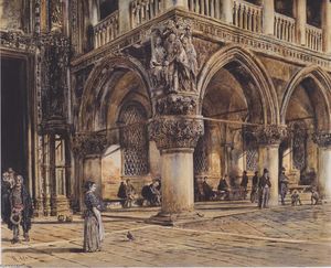 Vue of le palais ducal dans Venice