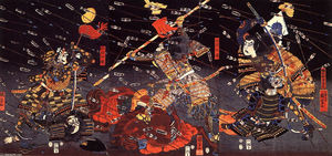 La última batalla de la Kusunoki en Shijonawate