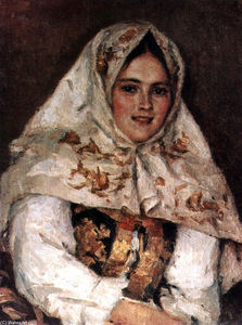 Siberian Beauty. Portrait of E. A. Rachkovsky.