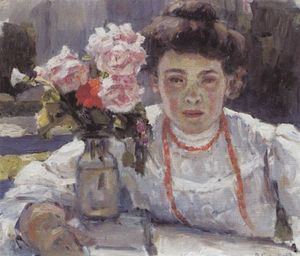 Portrait of E. V. Surikova