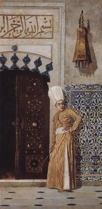 Eunuch at the door of the harem