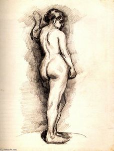Standing Female Nude Seen from the Back