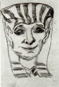 マスク の  一つの  エジプト人  ミイラ