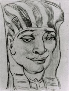 Masque d une momie égyptienne 4