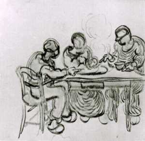 Three Peasants at a Meal