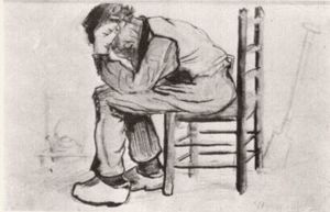 Campesino que se sienta por la chimenea (Worn Out)