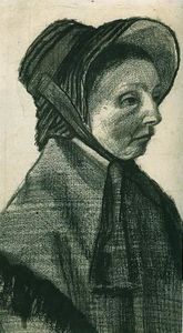 mujer con sombrero Cabeza