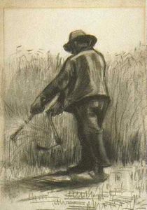 Peasant with Sickle, Seen from the Back
