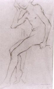 Nach Bargues Seated Nude
