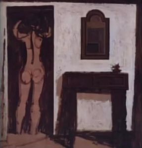 Nude in a room