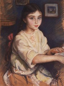Portrait of O.I. Rybakova in childhood