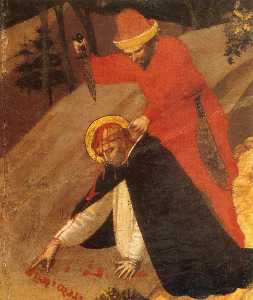 der heilige peter märtyrer Altarbild  Ausschnitt
