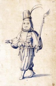 Costume drawing of a cook