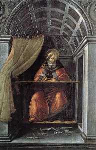 St Augustine in His Cell