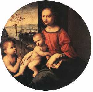 madonna col bambino con lestensione infantile st john il battista
