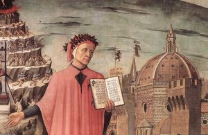 Dante Illumina Florenz mit seinem Poem (Detail)