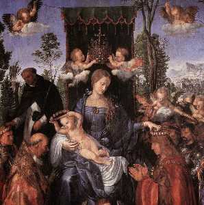 Feast of the Rose Garlands (detail)