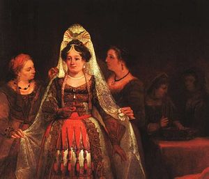 Die jüdische Braut (Esther geschmückt)