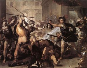 珀尔修斯战斗菲纽斯和他的同伴