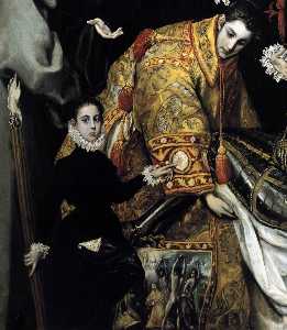 The Burial of the Count of Orgaz (detail)