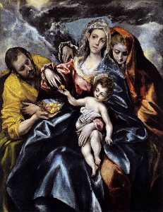 il santo famiglia con san maria maddalena