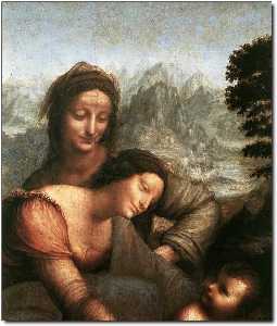 la vierge et enfant avec r Anne ( détail )