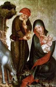 Rest on the Flight to Egypt, panel from Grabow Altarpiece