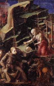 The Penitent St Jerome with a Young Monk