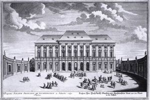 Facciata sud e la Corte del Liechtenstein Garden Palace