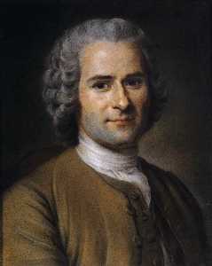 Botas retrato del Jean-Jacques Rousseau