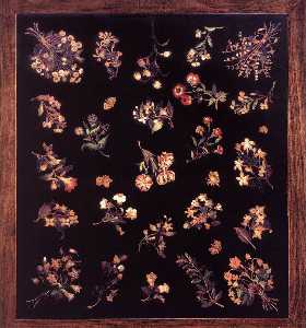 Model for a pietre dure table top