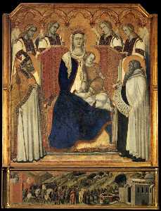 Madonna with Angels between St Nicholas and Prophet Elijah