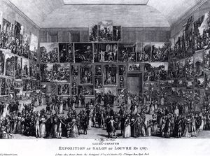 Au exposición Salon du Louvre en 1787