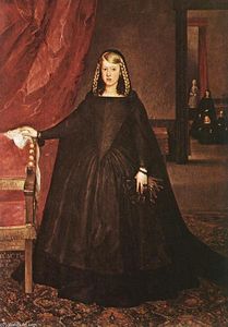 Die Kaiserin Doña Margarita de Österreich in Trauerkleidung