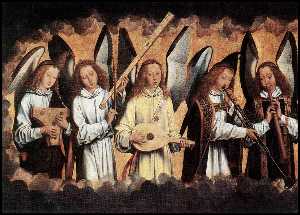 Angel Musicians (left panel)